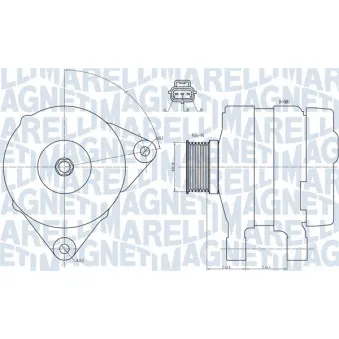Alternateur MAGNETI MARELLI 063731834010