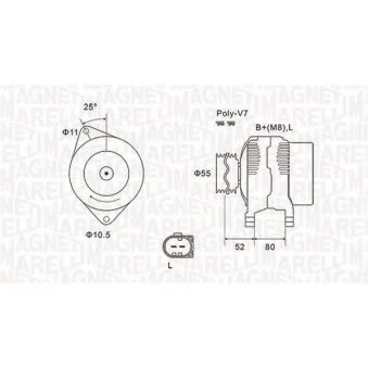 Alternateur MAGNETI MARELLI 063731837010