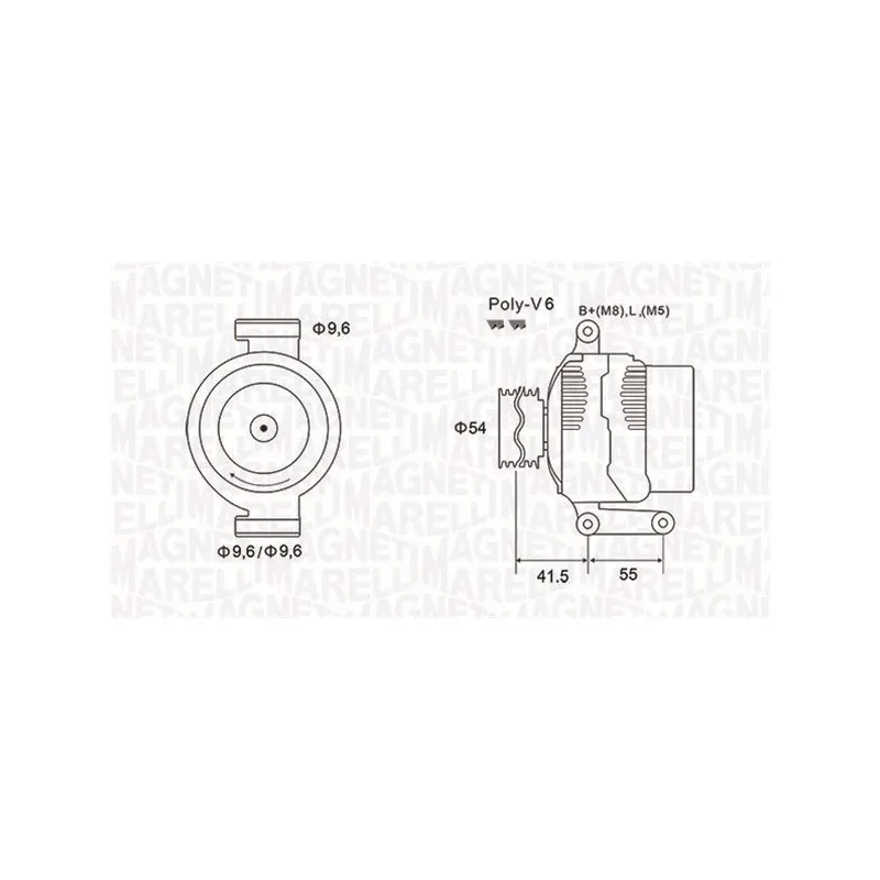 Alternateur MAGNETI MARELLI 063731856010