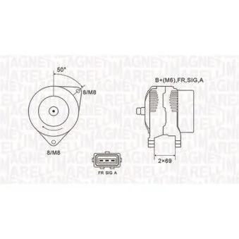 Alternateur MAGNETI MARELLI 063731857010