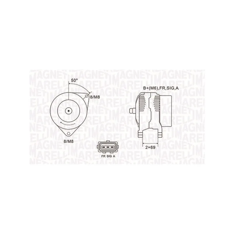 Alternateur MAGNETI MARELLI 063731857010