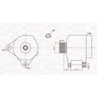 Alternateur MAGNETI MARELLI