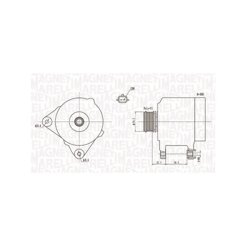 Alternateur MAGNETI MARELLI 063731860010