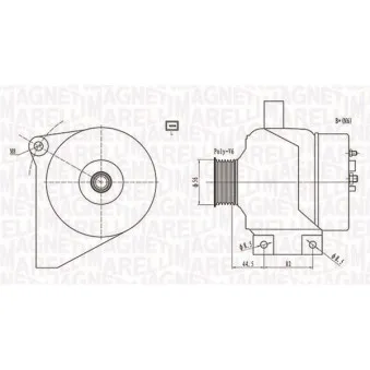 Alternateur MAGNETI MARELLI 063731861010