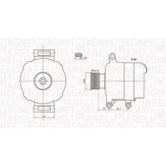 Alternateur MAGNETI MARELLI 063731869010