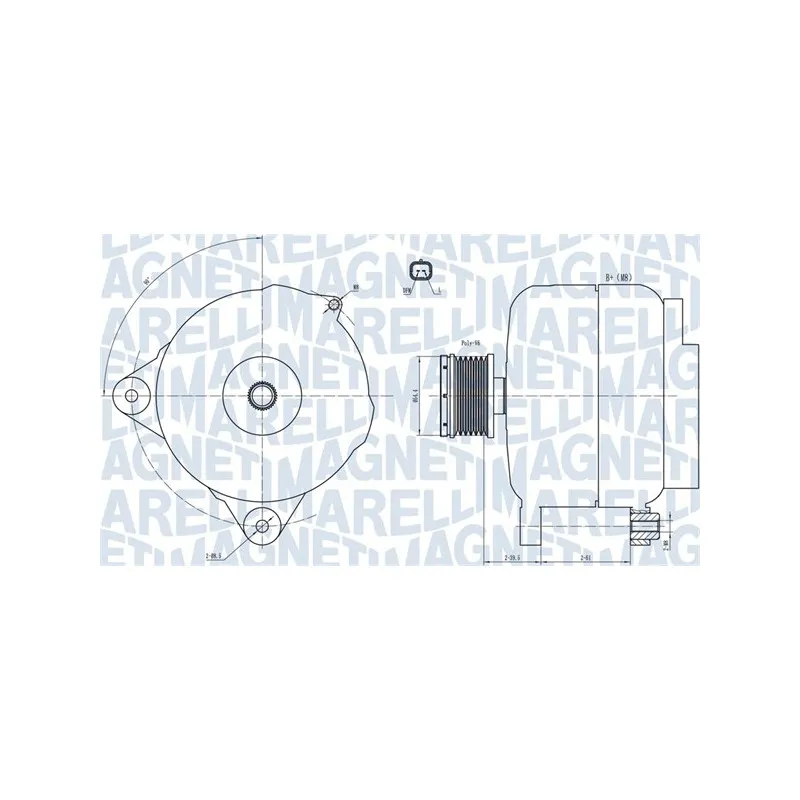 Alternateur MAGNETI MARELLI 063731876010