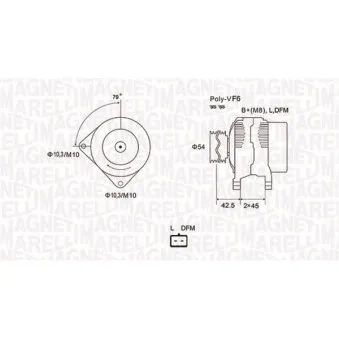 Alternateur MAGNETI MARELLI 063731879010