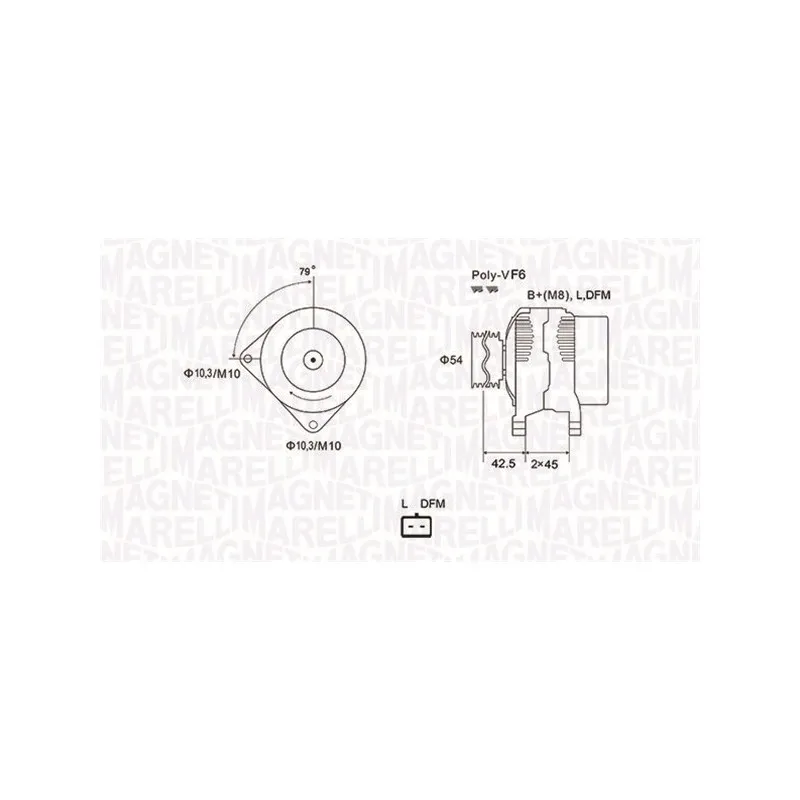 Alternateur MAGNETI MARELLI 063731879010