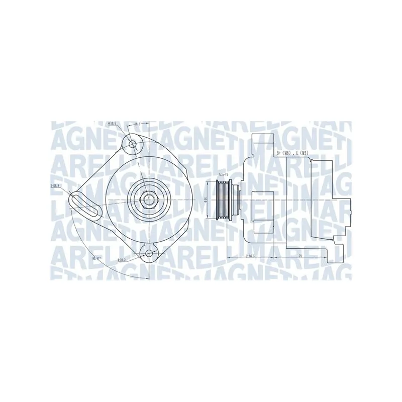 Alternateur MAGNETI MARELLI 063731886010