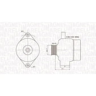 Alternateur MAGNETI MARELLI 063731890010