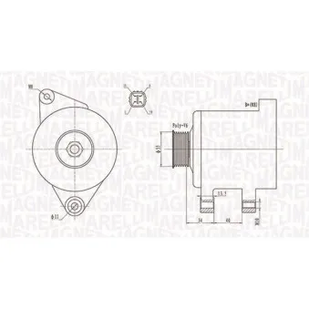 Alternateur MAGNETI MARELLI 063731894010
