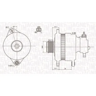 Alternateur MAGNETI MARELLI 063731899010