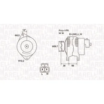 Alternateur MAGNETI MARELLI