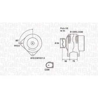 Alternateur MAGNETI MARELLI 063731904010