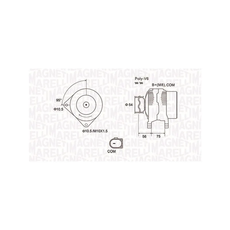 Alternateur MAGNETI MARELLI 063731904010