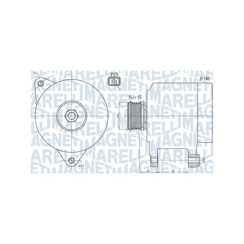 Alternateur MAGNETI MARELLI 063731906010