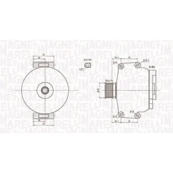 Alternateur MAGNETI MARELLI 063731908010
