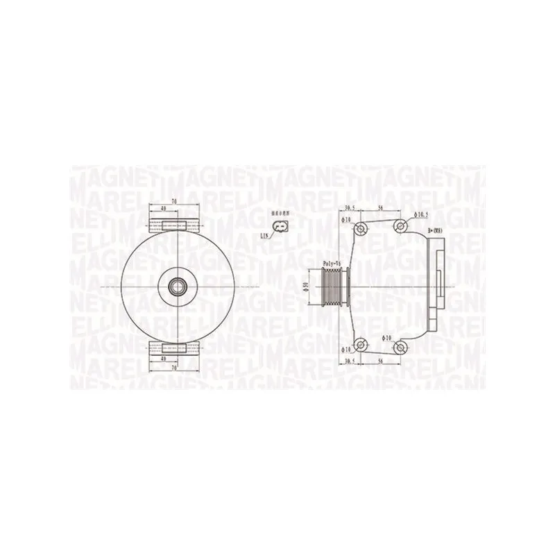 Alternateur MAGNETI MARELLI 063731908010