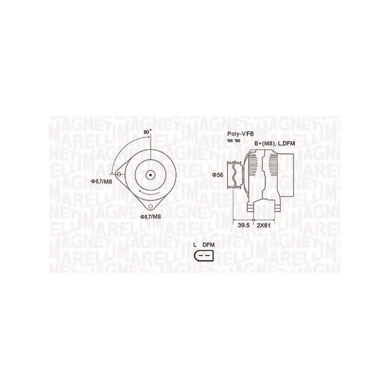 Alternateur MAGNETI MARELLI 063731912010