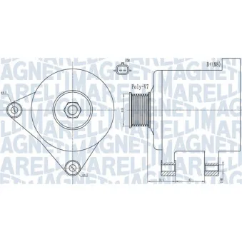 Alternateur MAGNETI MARELLI 063731918010