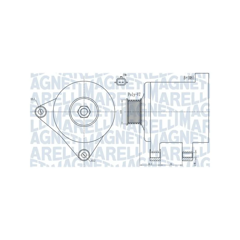 Alternateur MAGNETI MARELLI 063731918010