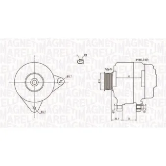 Alternateur MAGNETI MARELLI 063731921010