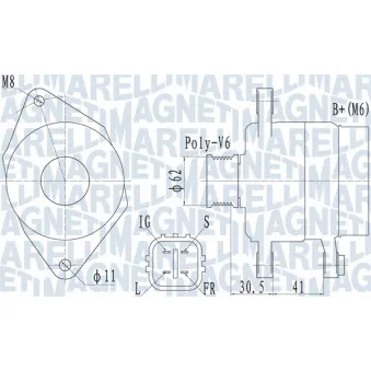 Alternateur MAGNETI MARELLI 063731930010