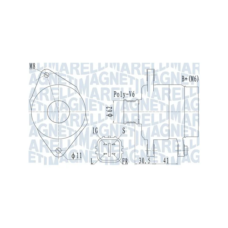 Alternateur MAGNETI MARELLI 063731930010