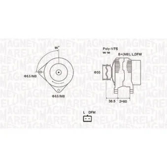 Alternateur MAGNETI MARELLI 063731933010