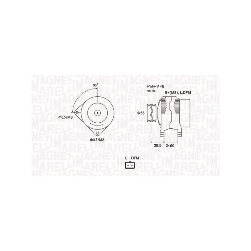 Alternateur MAGNETI MARELLI 063731933010