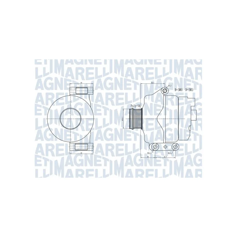 Alternateur MAGNETI MARELLI 063731934010