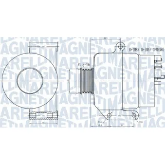 Alternateur MAGNETI MARELLI 063731935010