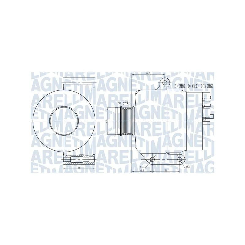 Alternateur MAGNETI MARELLI 063731935010