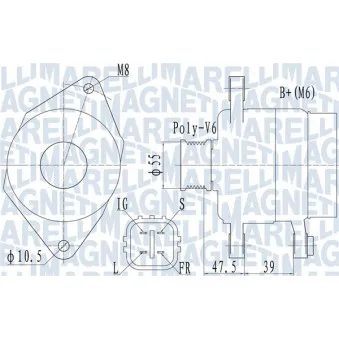 Alternateur MAGNETI MARELLI