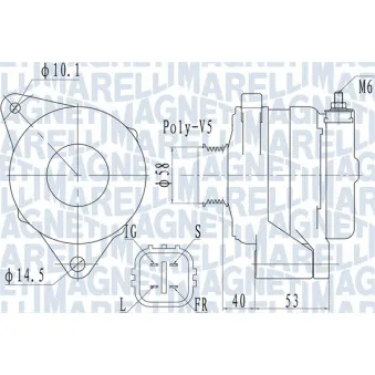 Alternateur MAGNETI MARELLI 063731950010