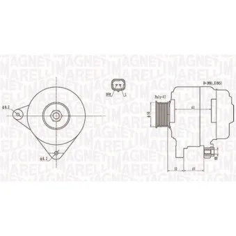 Alternateur MAGNETI MARELLI 063731959010