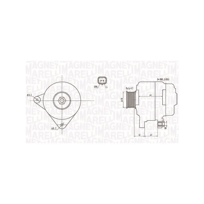 Alternateur MAGNETI MARELLI 063731959010