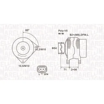 Alternateur MAGNETI MARELLI 063731960010