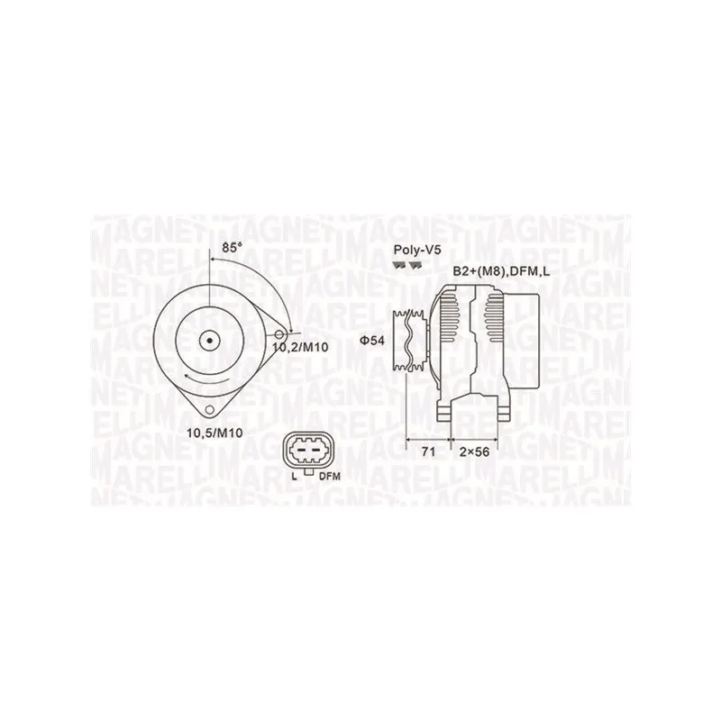 Alternateur MAGNETI MARELLI 063731960010