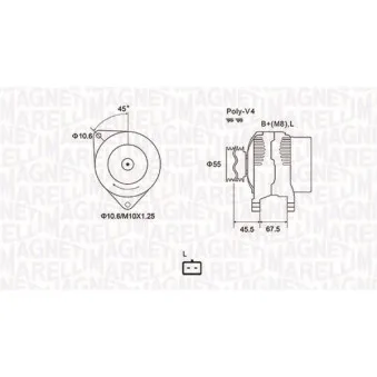 Alternateur MAGNETI MARELLI
