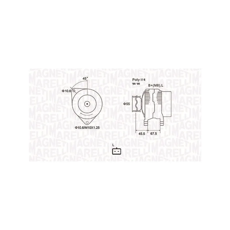 Alternateur MAGNETI MARELLI 063731963010