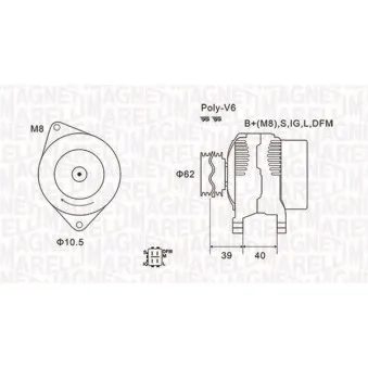 Alternateur MAGNETI MARELLI