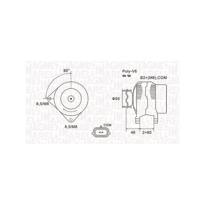 Alternateur MAGNETI MARELLI 063731974010