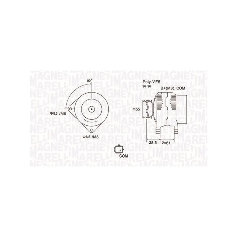 Alternateur MAGNETI MARELLI 063731975010