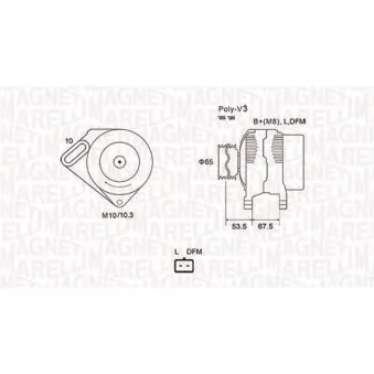 Alternateur MAGNETI MARELLI 063731976010