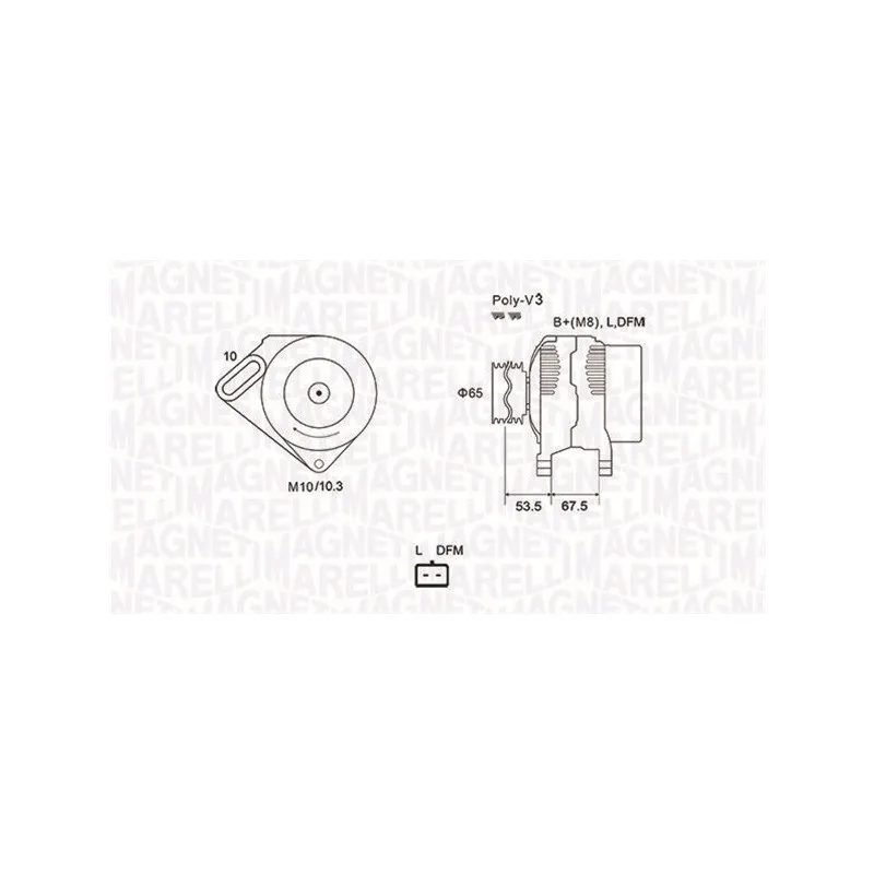Alternateur MAGNETI MARELLI 063731976010