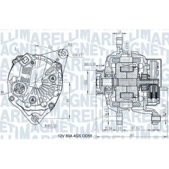 Alternateur MAGNETI MARELLI 063731977010
