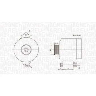 Alternateur MAGNETI MARELLI 063731978010