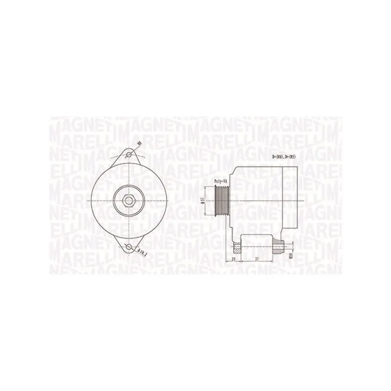 Alternateur MAGNETI MARELLI 063731978010