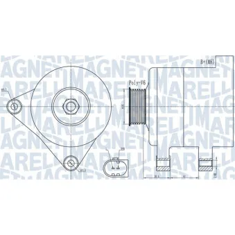 Alternateur MAGNETI MARELLI 063731985010